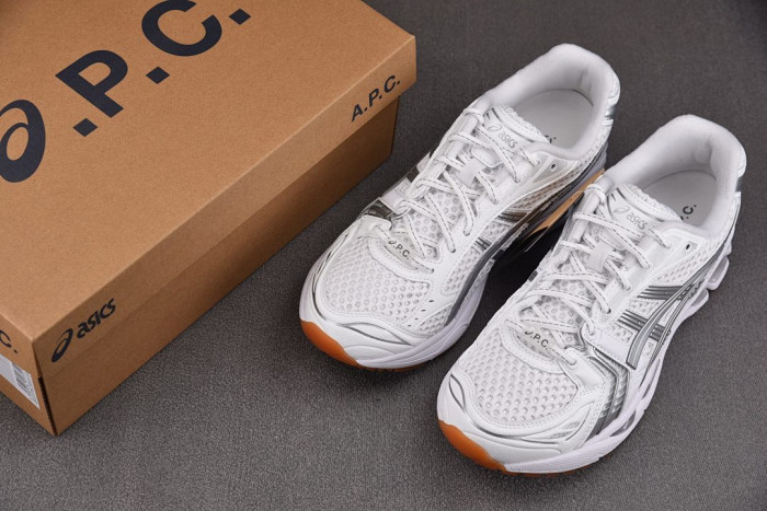 ASICS Gel-Kayano 14 A.P.C. White Pure Silver 1203A727-100
