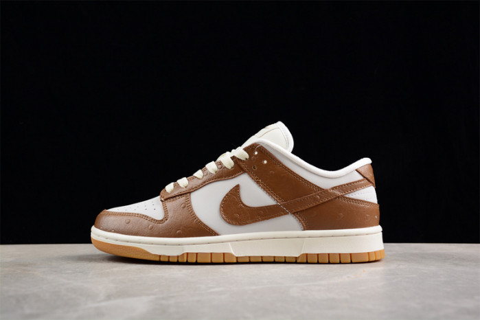 nike dunk low lx "brown ostrich" fj2260-001
