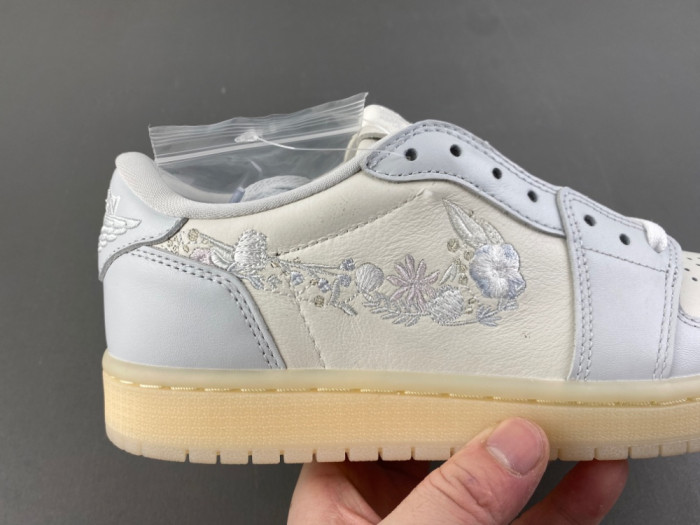 Air Jordan 1 Low OG Floral Swoosh Sail IF4391-100