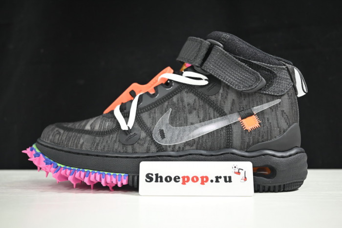 ofw x nike air force 1 mid black do6290-001