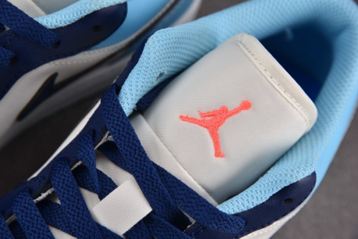 Air Jordan 1 Low Sail Blue Chill 553558-149