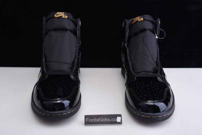 air jordan 1 high og patent ‘black gold’ 555088-032