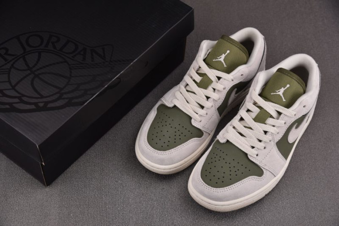 Air Jordan 1 Low SE Medium Olive Sail HV4089-201