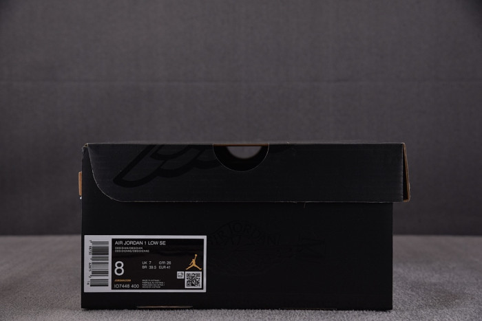 Air Jordan 1 Low SE "Obsidian Suede" IO7448-400