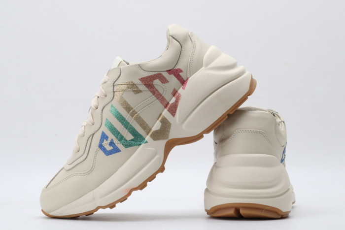 g*u*i rhyton vintage trainer sneaker 500876 drw00 9522