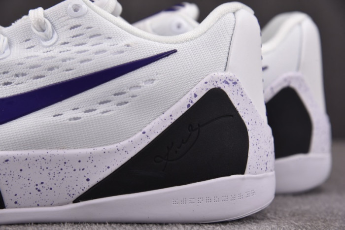 Nike Kobe 9 Elite Low EM Protro White Court Purple IH1401-100