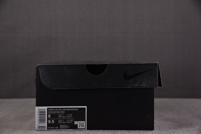 Nike Kobe 9 Elite Low EM Protro White Court Purple IH1401-100