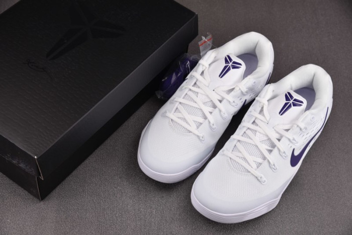 Nike Kobe 9 Elite Low EM Protro White Court Purple IH1401-100