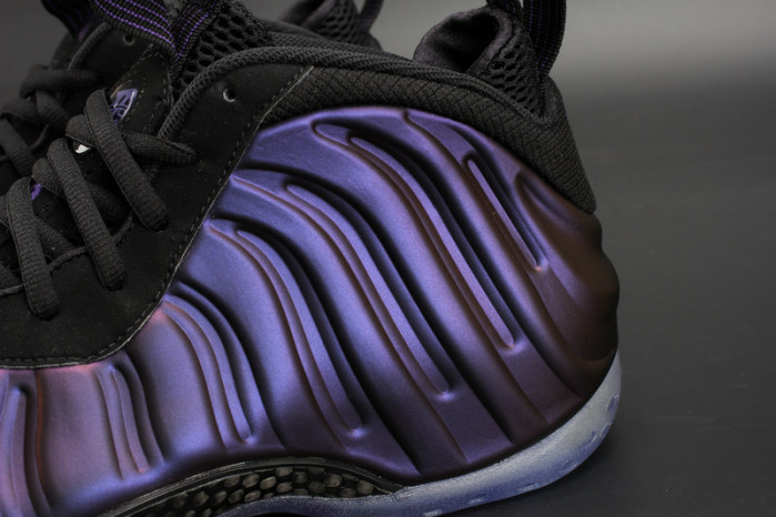 nike air foamposite one “eggplant” black/ varsity purple mens 314996-008