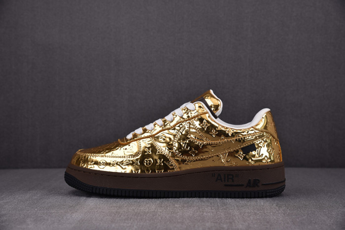 nike low air force 1 x gold