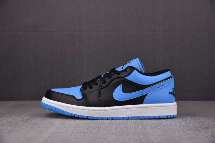 air jordan 1 low black university blue 553558-041