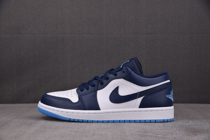 Air Jordan 1 Low Midnight Navy University Blue 553558-404