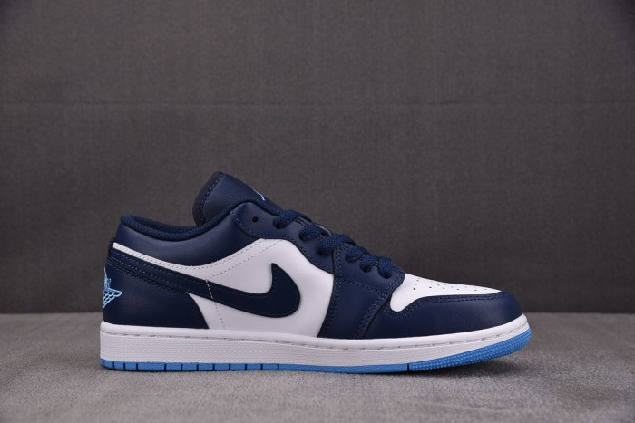 Air Jordan 1 Low Midnight Navy University Blue 553558-404